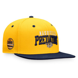 Men's Fanatics Branded Gold/Navy Nashville Predators Iconic Two-Tone Snapback Hat