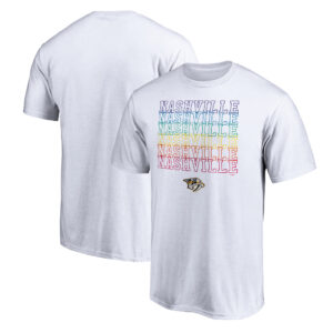 Men's Fanatics Branded White Nashville Predators City Pride T-Shirt